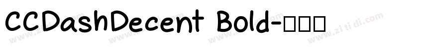 CCDashDecent Bold字体转换